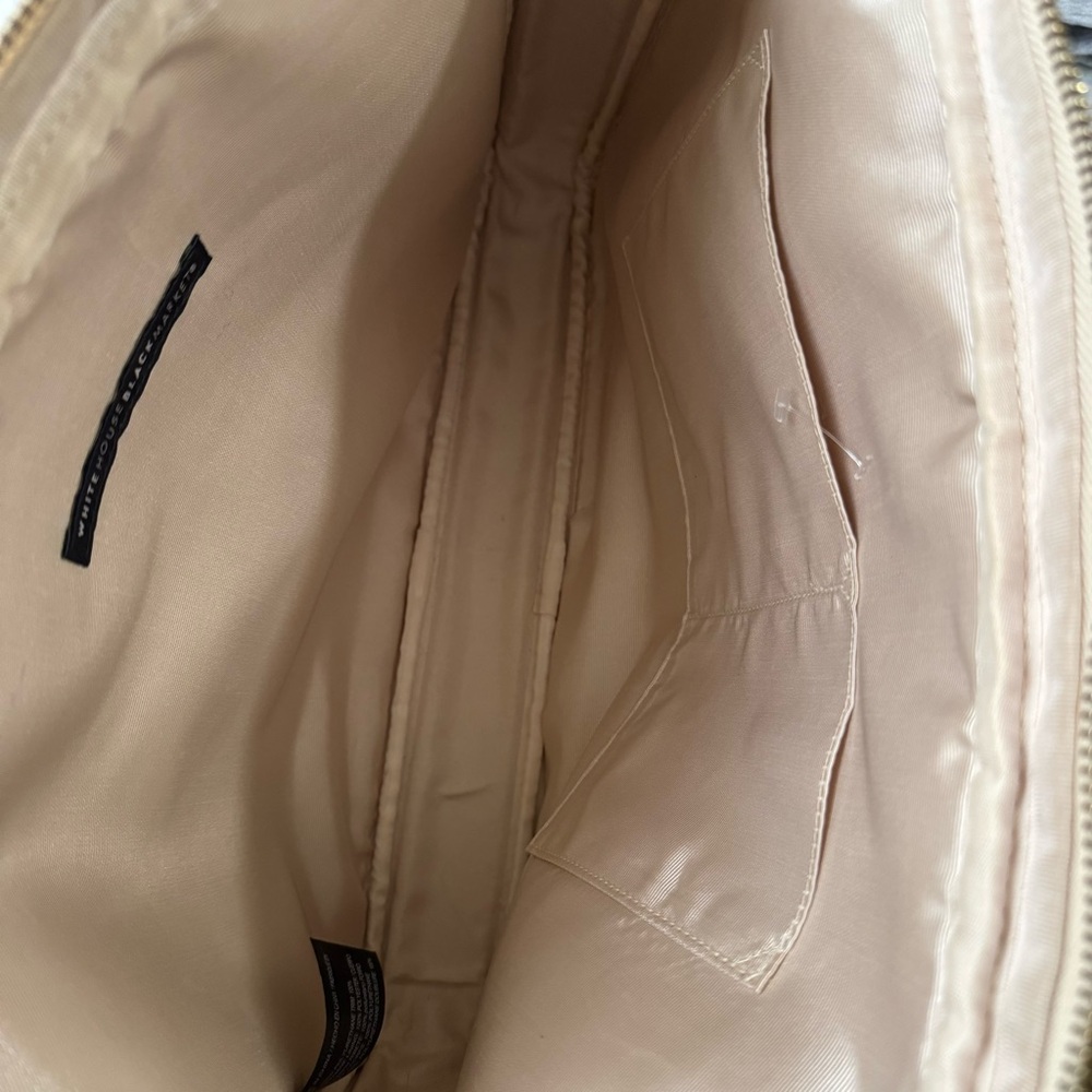 White House Black Market Snakeskin Print Laptop Briefcase Crossbody Bag - Picture 12 of 13